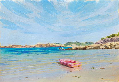 Sketch 12 - Petit bateau en bretagne