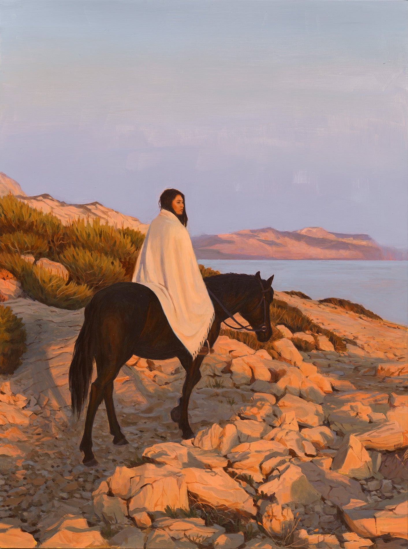 Au bord du soleil couchant - Print
