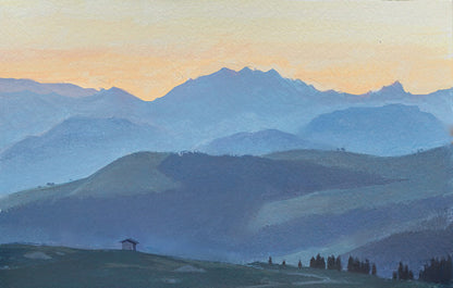 Sketch 06 - Montagne dans le matin