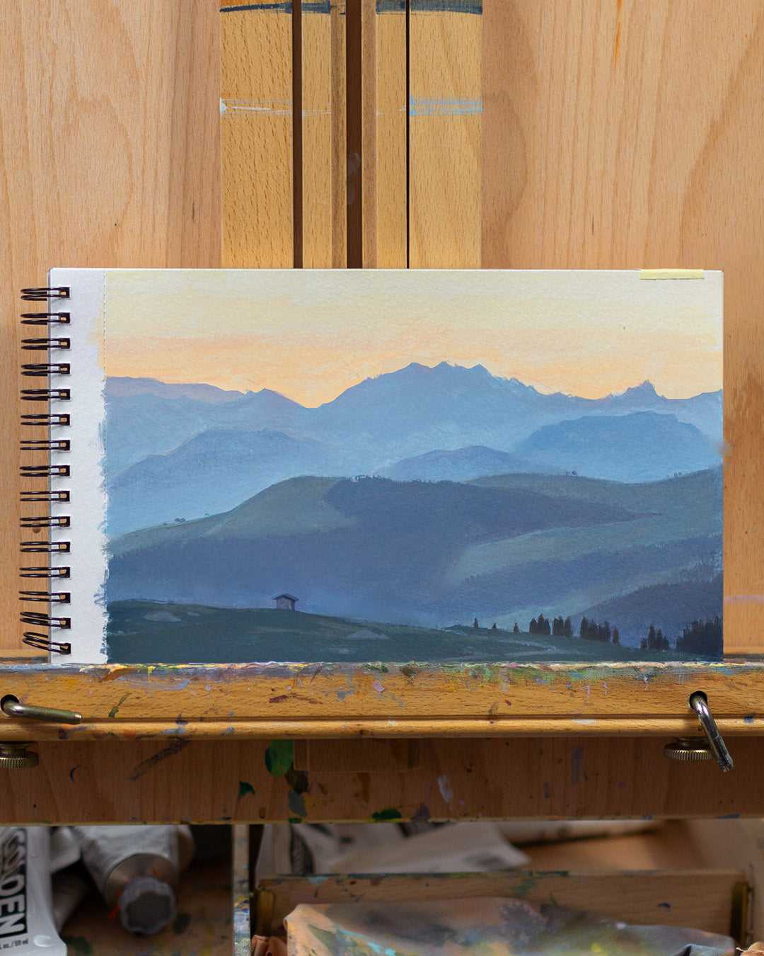 Sketch 06 - Montagne dans le matin