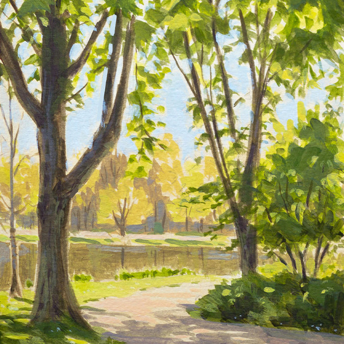 Sketch 05 - Arbres dans le parc