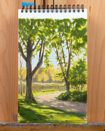 Sketch 05 - Arbres dans le parc