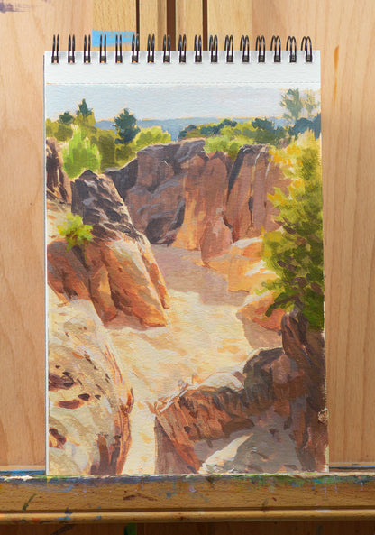Sketch 09 - Rochers ocres