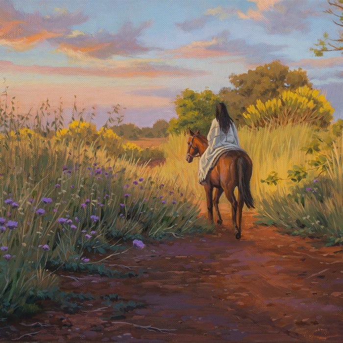 Balade au coucher de soleil