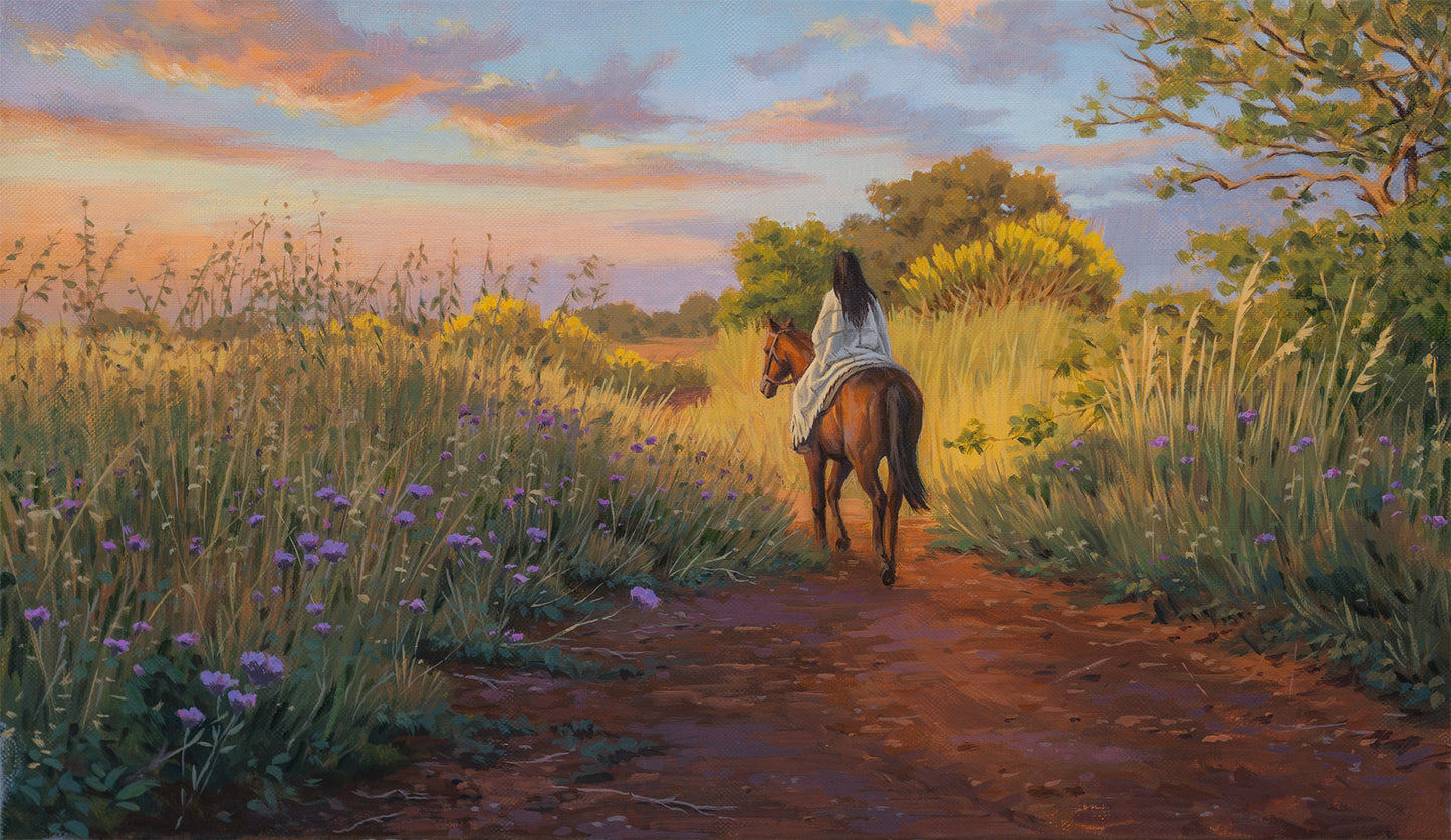 Balade au coucher de soleil