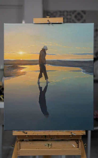 The Silent Reflection Of the Setting Sun